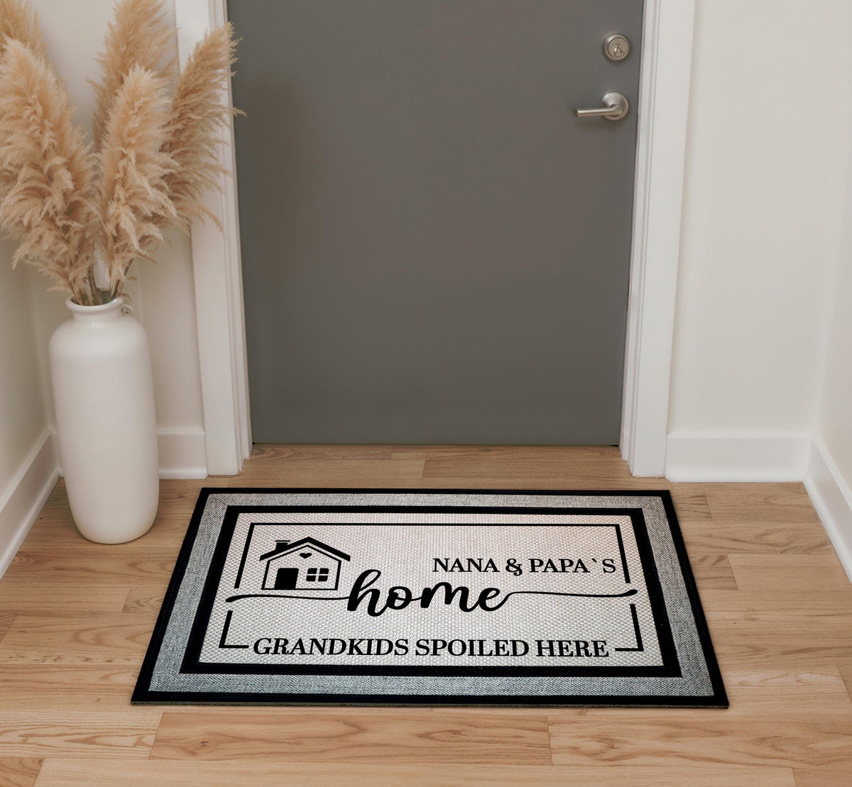 Grandkids Spoiled Here Doormat, Grandparents Welcome Mat, Grandparent Housewarming Gift