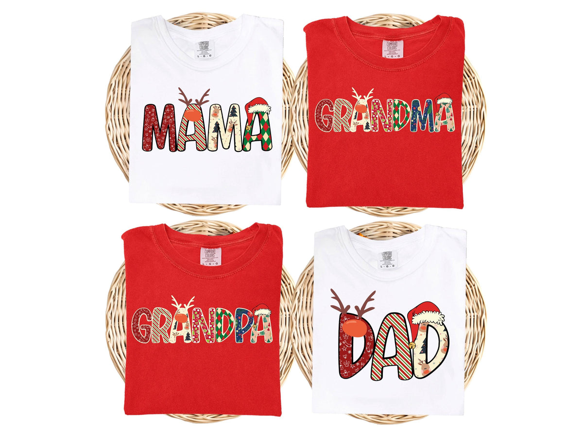 Comfort Colors® Personalized Christmas Family 2026 Shirt, Christmas Party Matching Tees, Reindeer Merry Xmas Shirts, Christmas Squad Shirt