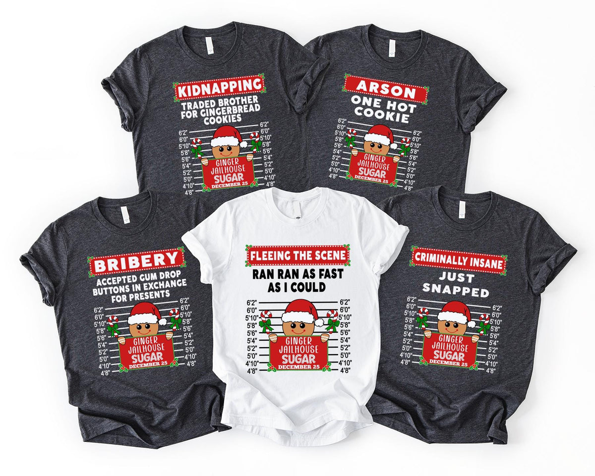 Gingerbread Group Shirt, Custom Family Christmas Sweatshirt, Funny Xmas Quotes Matching Tee