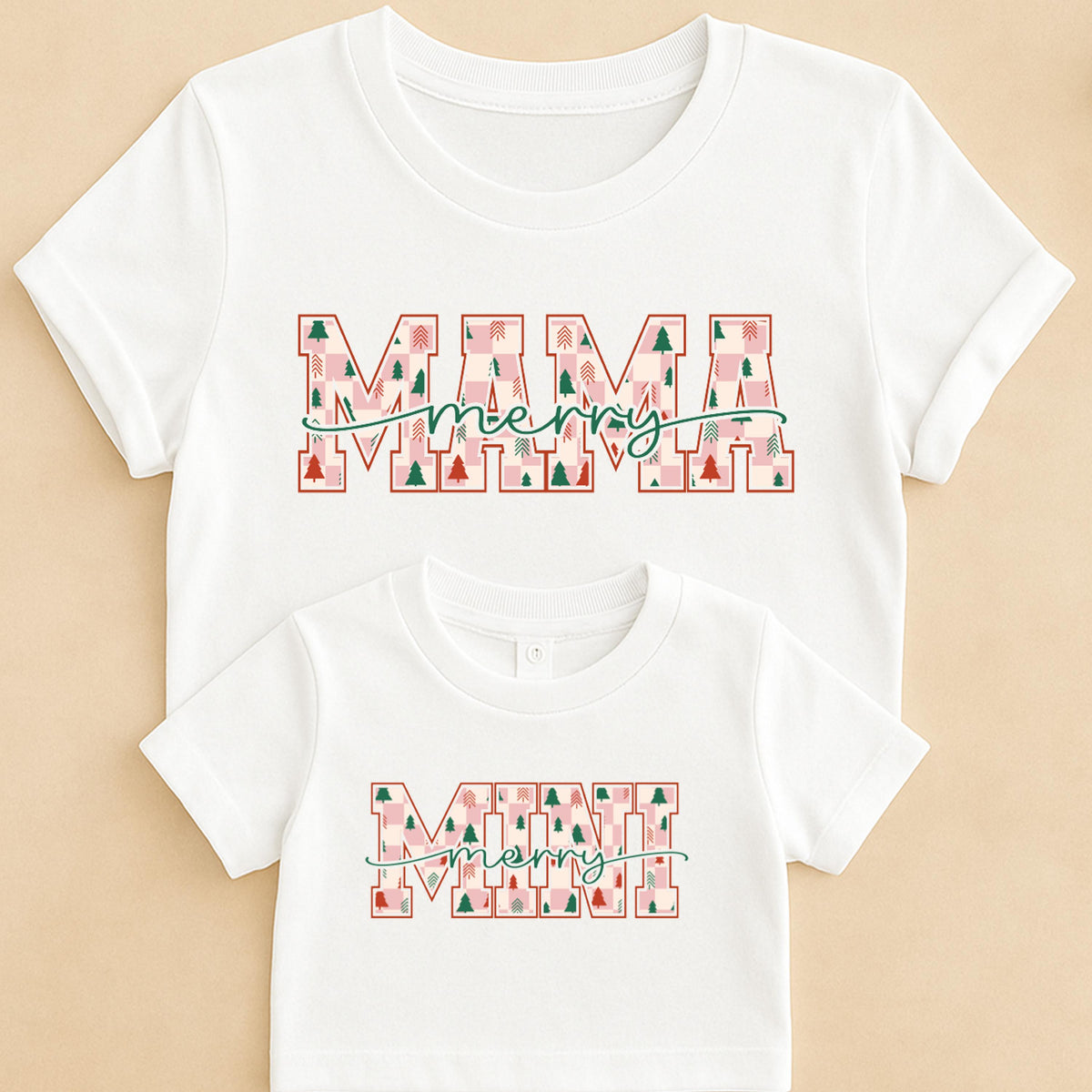Merry Mama Shirt, Merry Mini Bodysuit, Christmas Matching Family Gift