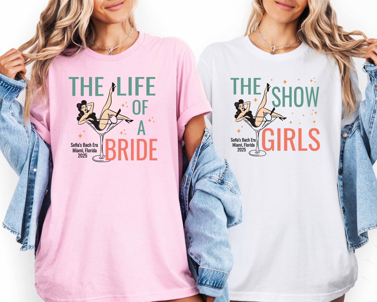 The Life of a Bride Shirt, Custom Bachelorette Party Tee, Bridal Party Gift, Team Bride Shirt