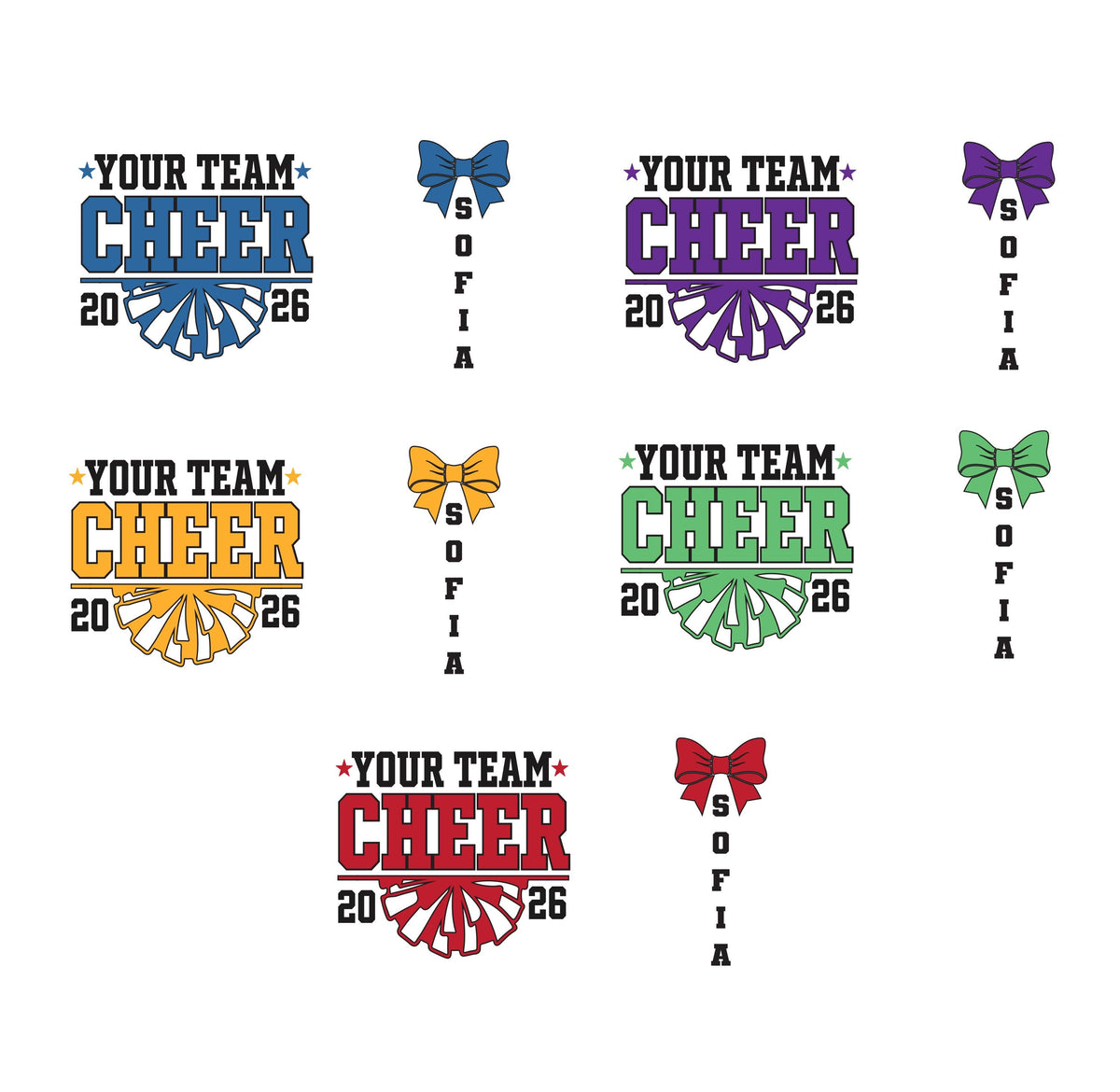 Personalized Cheer Shirt, Team Name Cheerleading Tee, Team Mama Tee