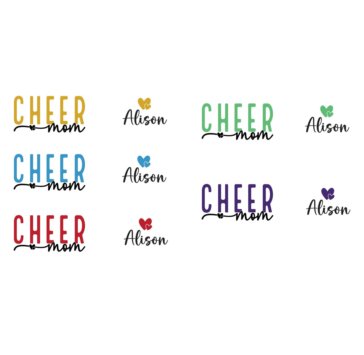 Personalized Cheer Shirt, Mom with Kids Name Sweater, Cheerleading Mama Tee