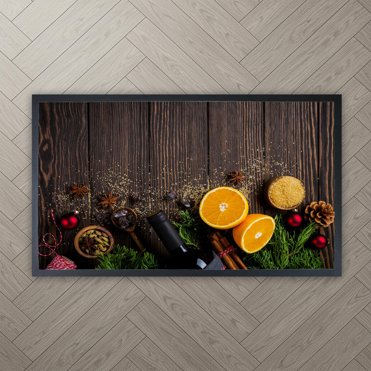 Kitchen Floor Mat, Avocado Toast Art, Washable Indoor Rug, Farmhouse Style Home Decor