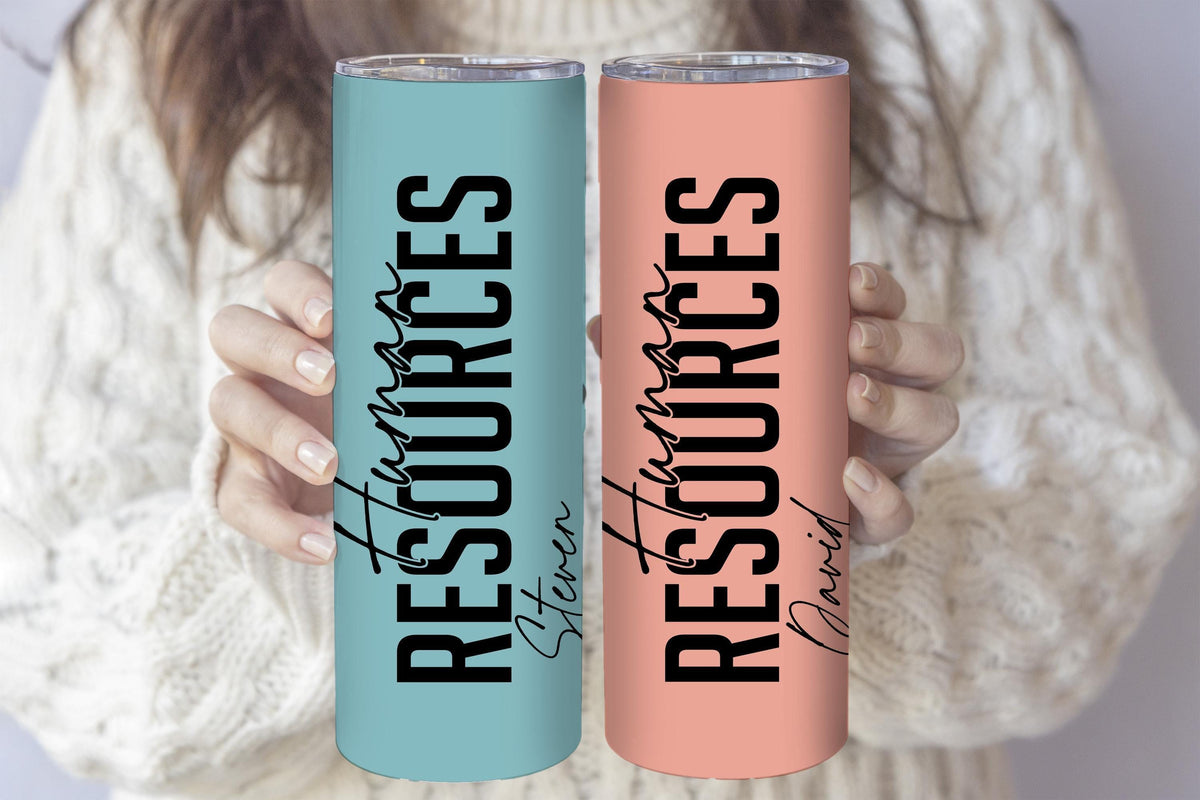 Customizable Human Resources Insulated Tumbler, Personalized HR Department Office Cup