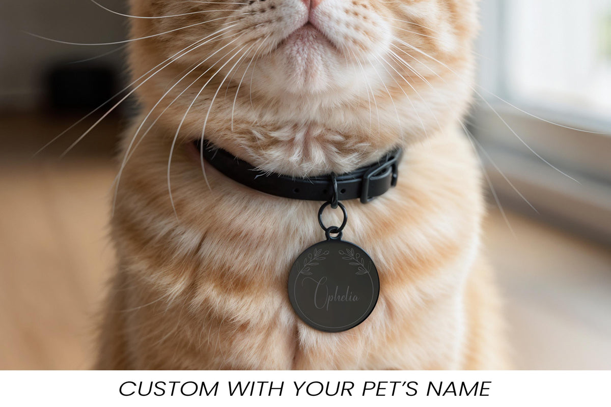 Personalized Engraved Pet ID Tag, Double Sided Round Dog Tag