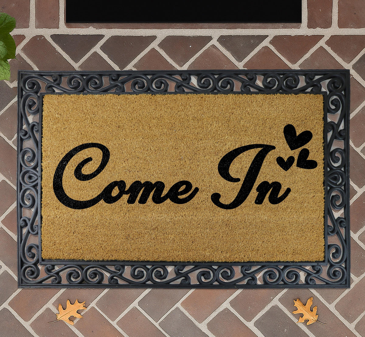 Come In Doormat, Cute Heart Welcome Mat, Cute Home Decor Mat, Stylish And Friendly Rug