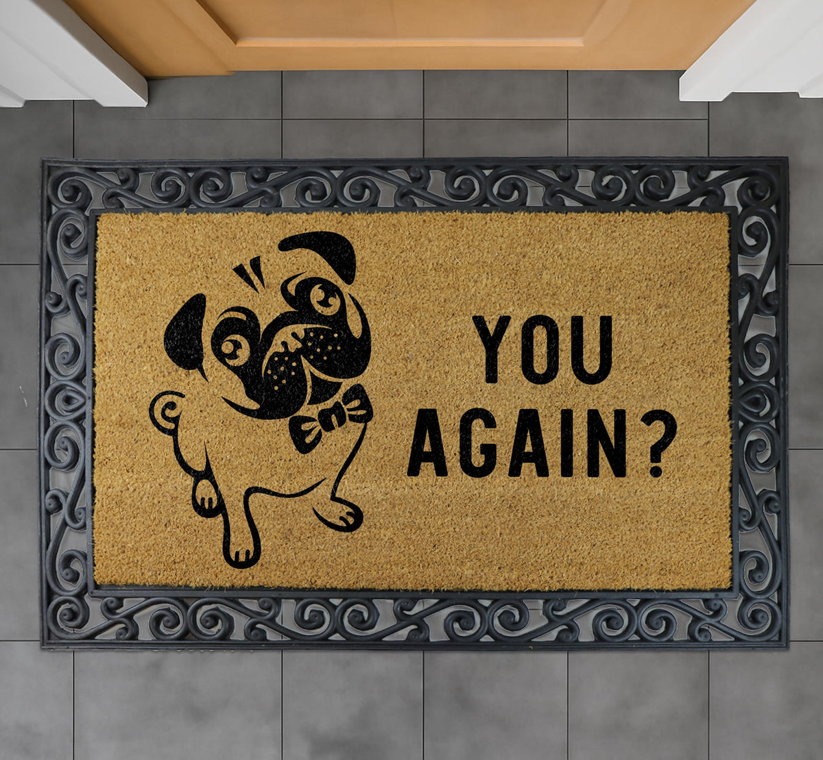 Sarcastic Doormat, Natural Coir Entry Decor, Farmhouse Patio Mat