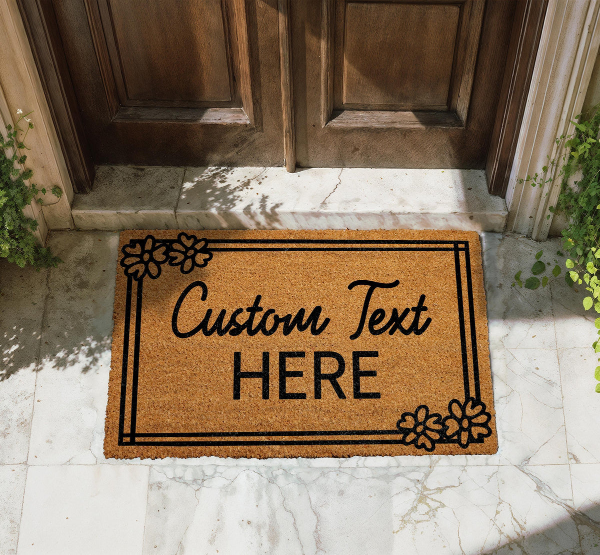 Custom Text Here Doormat, Create Your Own Door Mat, Design Variety Welcome Mats, New Home Gift