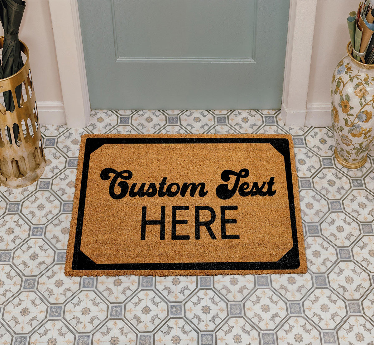 Custom Text Here Doormat, Create Your Own Door Mat, Design Variety Welcome Mats, New Home Gift