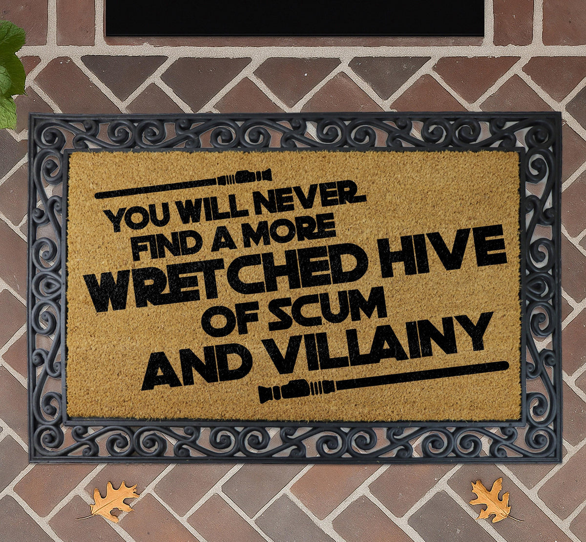 Funny Sci Fi Quote Doormat, Sarcastic Welcome Mat, Coir Entry Rug, Geek Home Decor