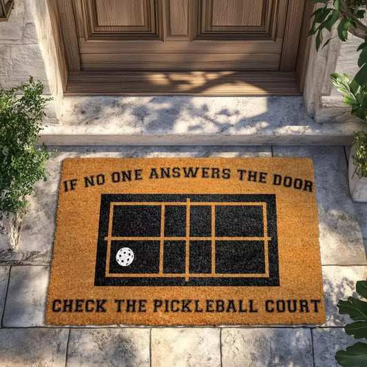 Pickleball Doormat, Check the Pickleball Court Door Mat, Pickleball Player Home Decor