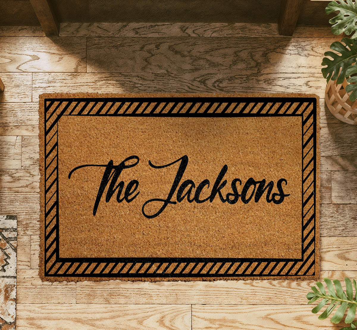 Family Name Doormat, Custom Last Name Est. Year Door Mat, Personalized Housewarming Gift