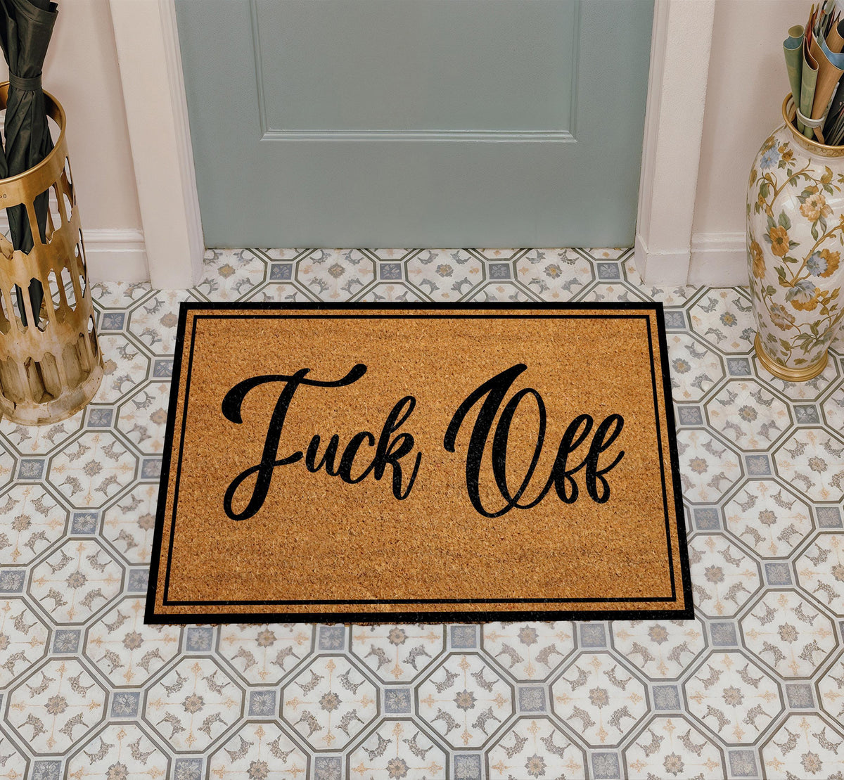 Fuck Off Doormat, Funny Rude Welcome Mat, Sarcastic Housewarming Gift