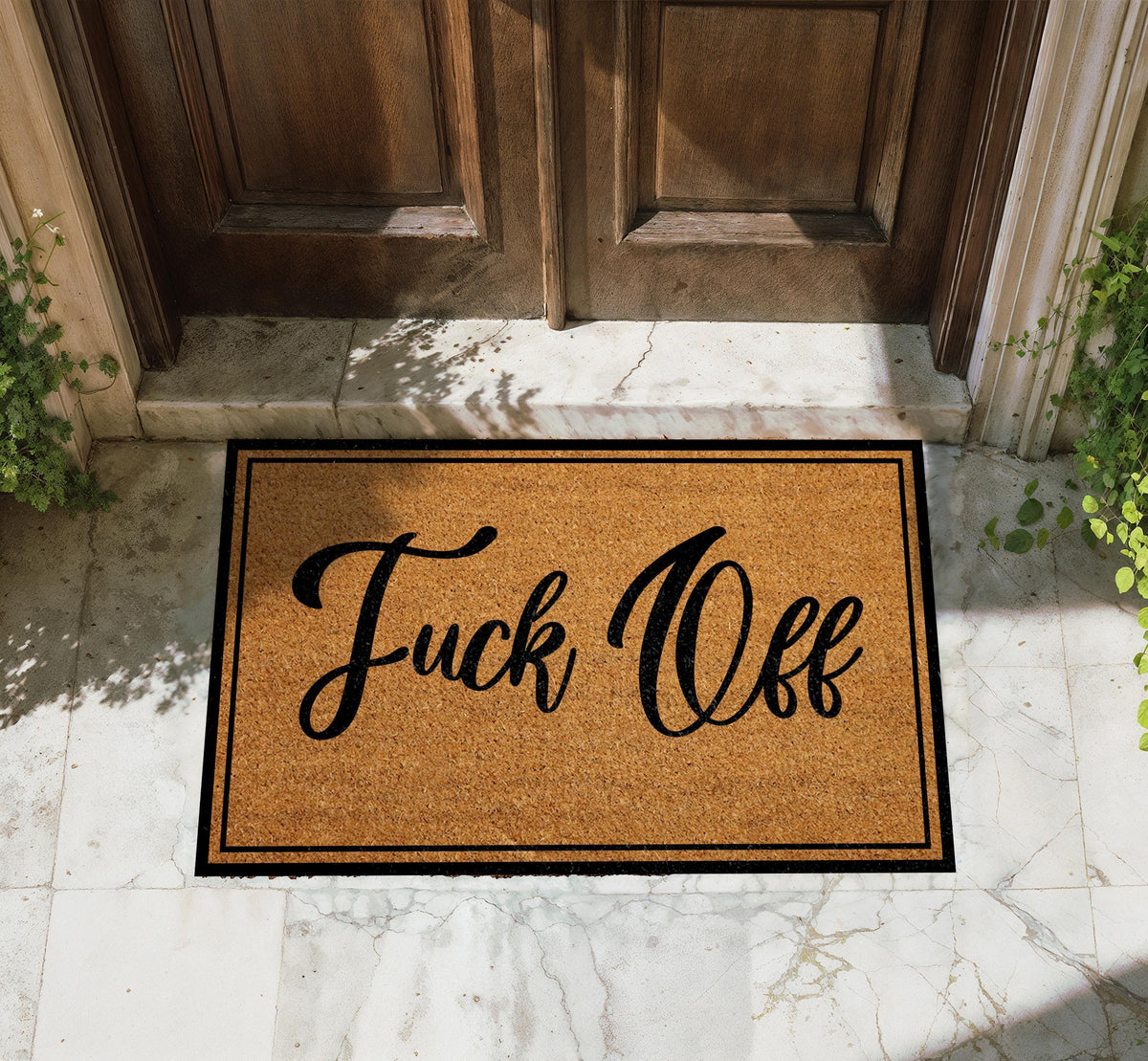 Fuck Off Doormat, Funny Rude Welcome Mat, Sarcastic Housewarming Gift
