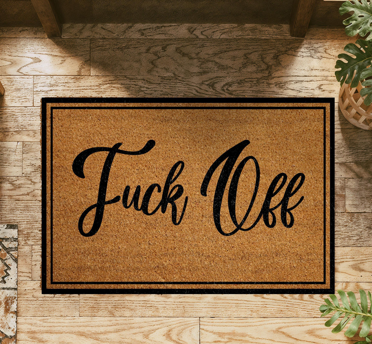 Fuck Off Doormat, Funny Rude Welcome Mat, Sarcastic Housewarming Gift