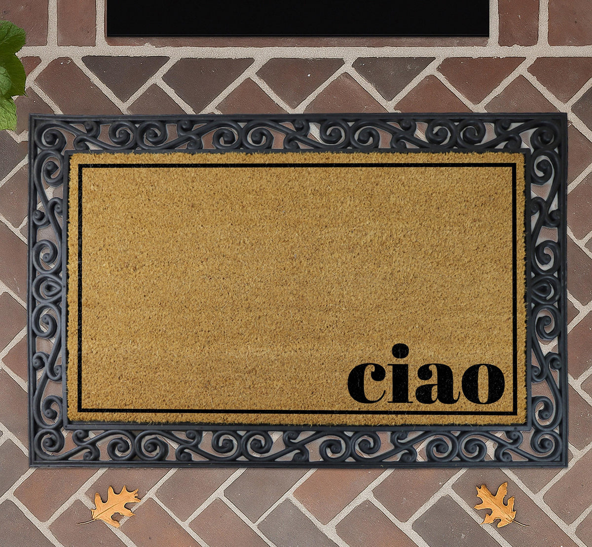 Ciao Italian Doormat, Hello Welcome Mat, New Home Gift, Front Porch Decor