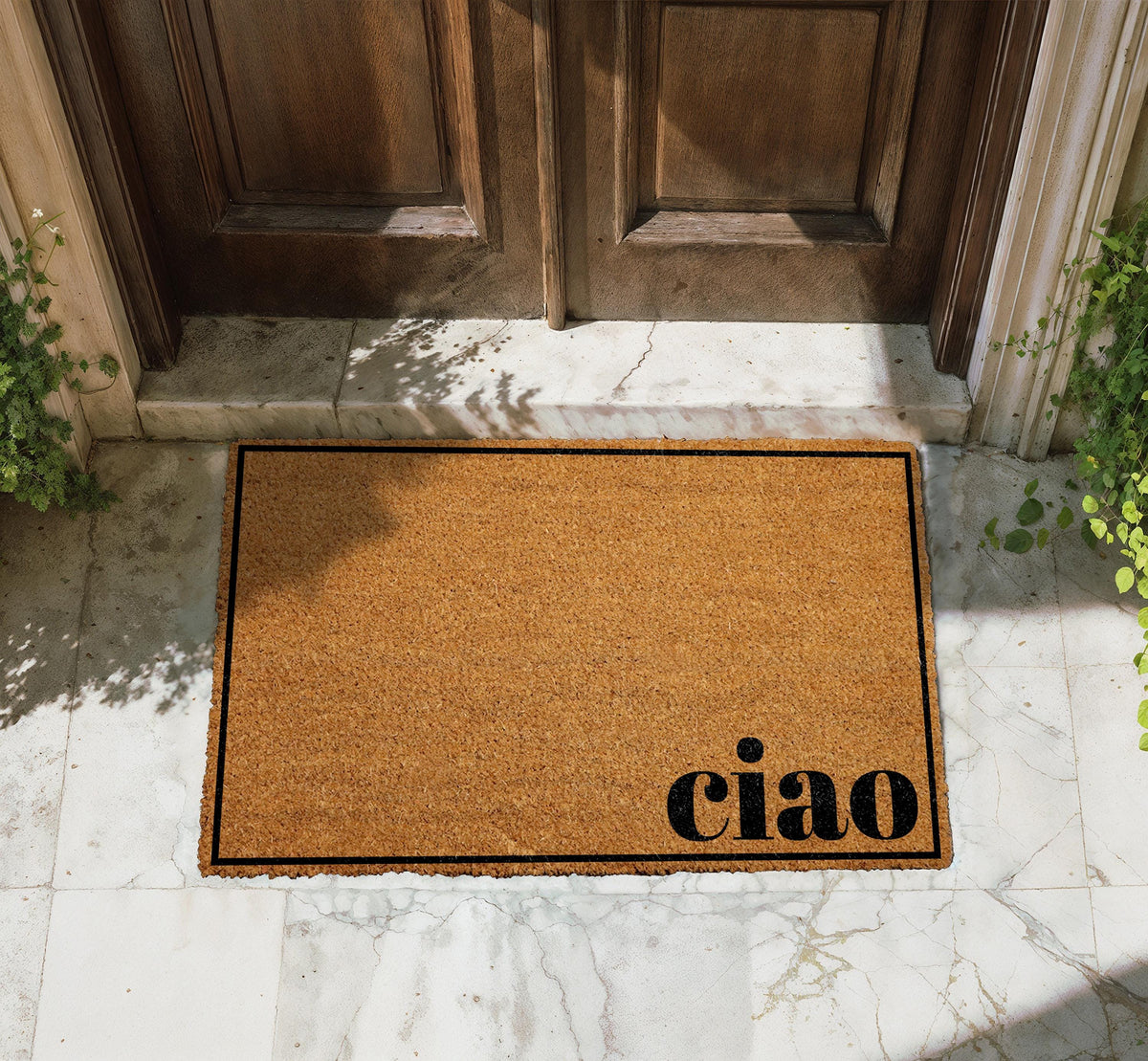 Ciao Italian Doormat, Hello Welcome Mat, New Home Gift, Front Porch Decor