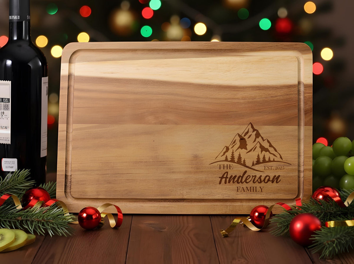Personalized Engraved Wooden Cutting Board, Custom RV Camper Gift for Couple