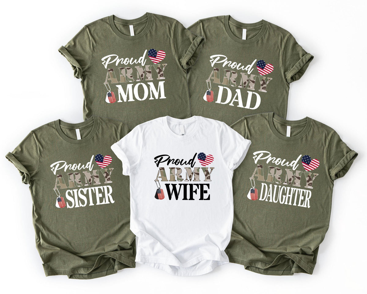 Personalized Proud Army Family Shirt