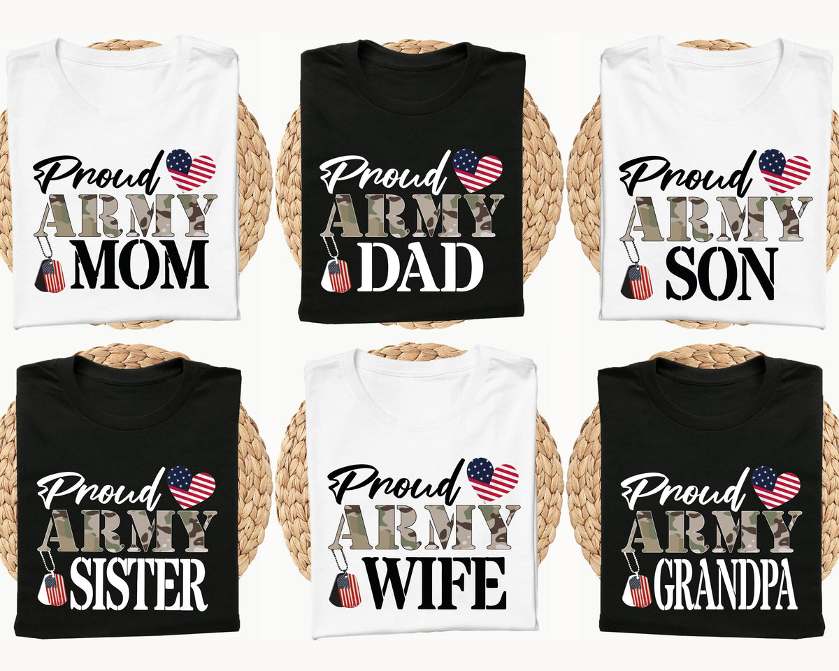 Personalized Proud Army Family Shirt