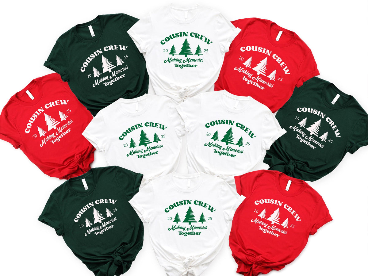 Cousin Crew Christmas Shirt, Making Memories Together Tees, Xmas Cousins Matching Sweater