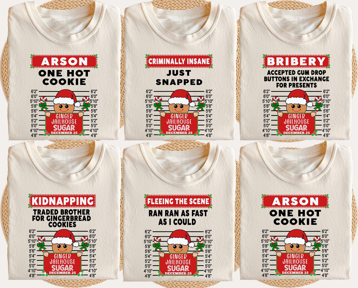 Gingerbread Group Shirt, Custom Family Christmas Sweatshirt, Funny Xmas Quotes Matching Tee