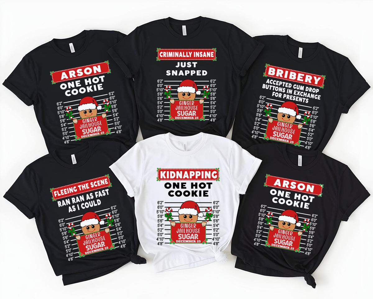 Gingerbread Group Shirt, Custom Family Christmas Sweatshirt, Funny Xmas Quotes Matching Tee