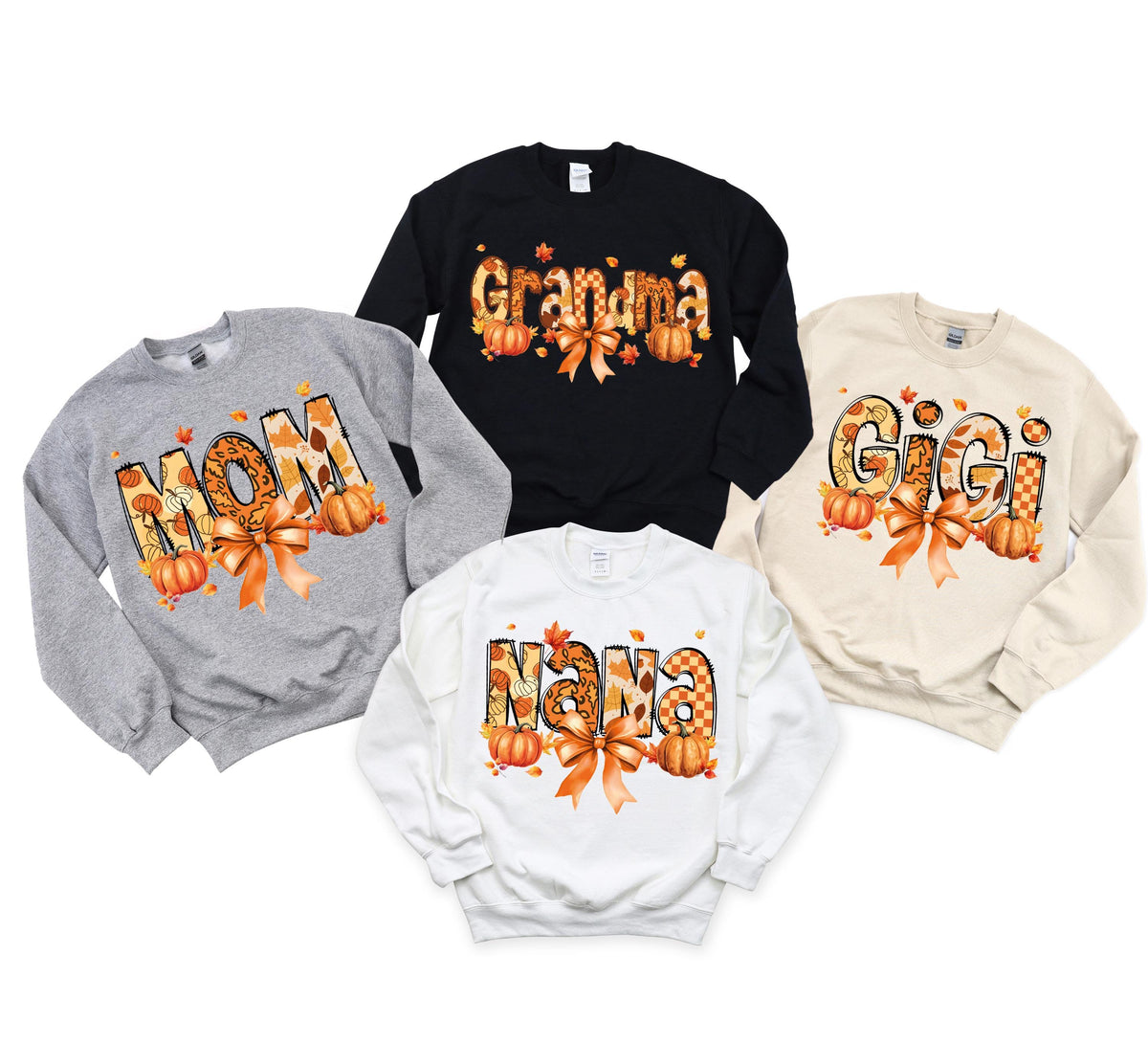 Fall Mama and Grandma Sweatshirt, Fall Season Family Matching Sweater, Women Thanksgiving Hoodie, Auntie Fall Sweat, Pumpkin Season Crewneck