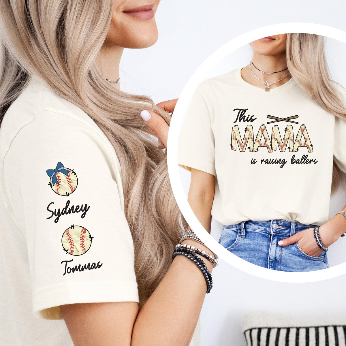 Personalized This Mama Is Raising Ballers Shirt
