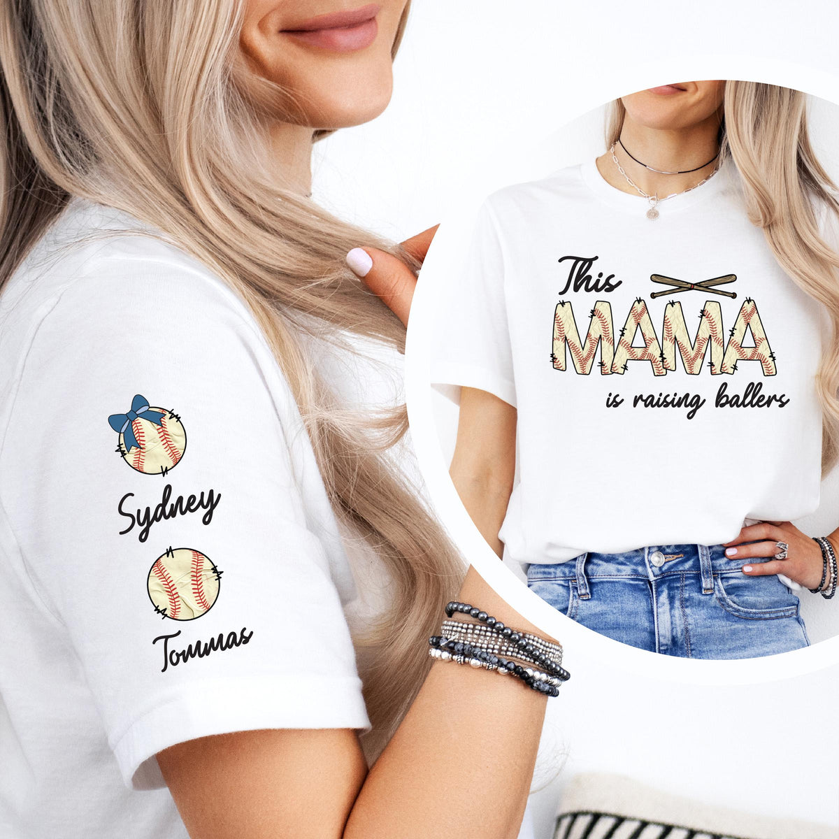 Personalized This Mama Is Raising Ballers Shirt