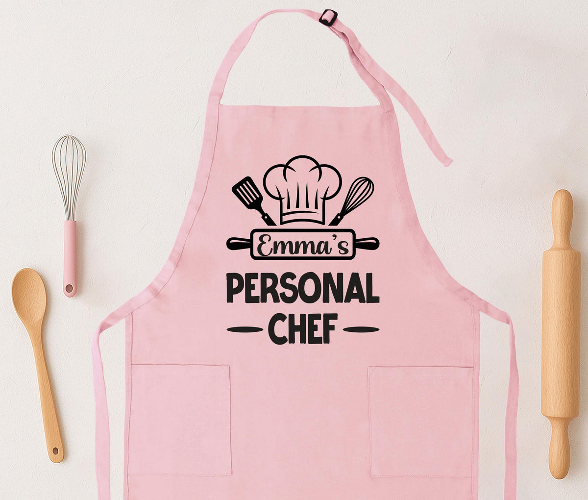 Custom Personal Chef Apron, Mom Kitchen Apron, Baking Apron, Cooking Apron Gift for Mama