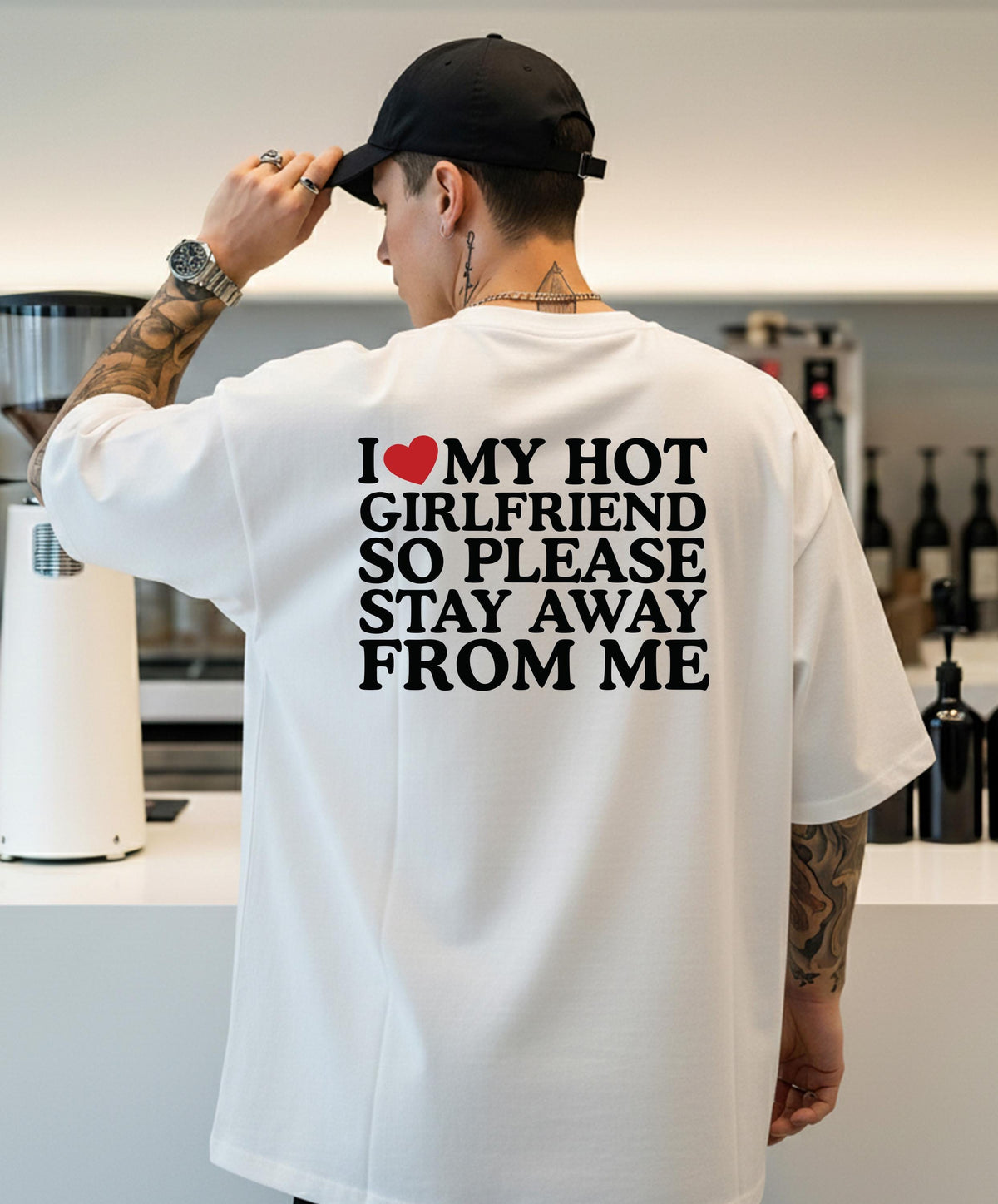I Love My Hot Girlfriend T-Shirt, Funny Couple Sweater, Valentine’s Day Boyfriend Gift