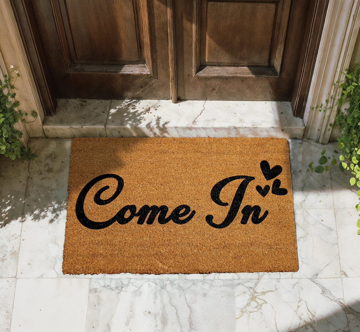 Come In Doormat, Cute Heart Welcome Mat, Cute Home Decor Mat, Stylish And Friendly Rug