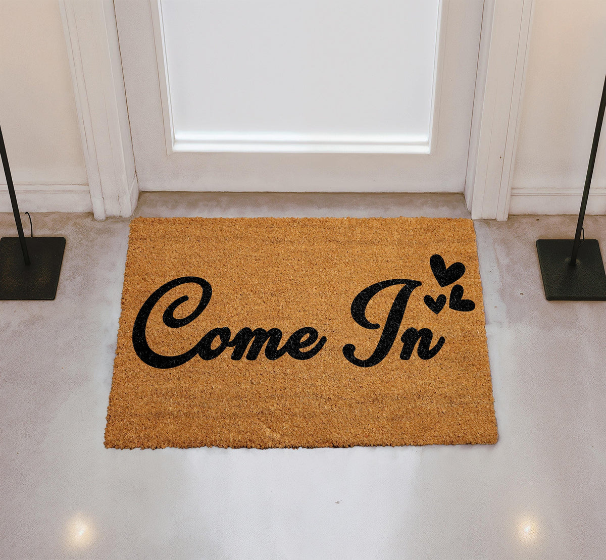 Come In Doormat, Cute Heart Welcome Mat, Cute Home Decor Mat, Stylish And Friendly Rug