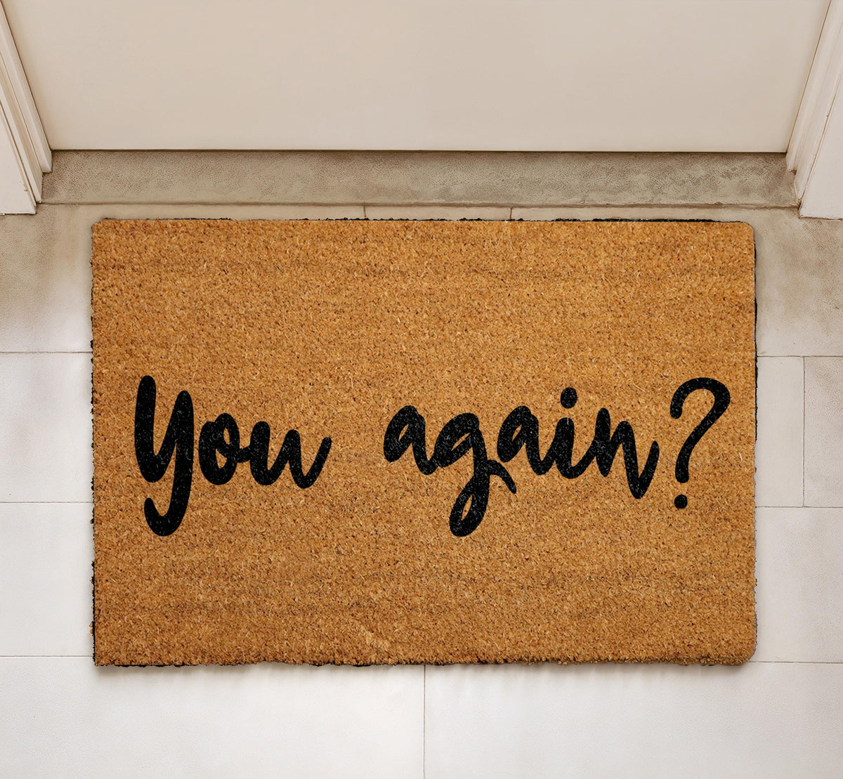 Sarcastic Doormat, Natural Coir Entry Decor, Farmhouse Patio Mat