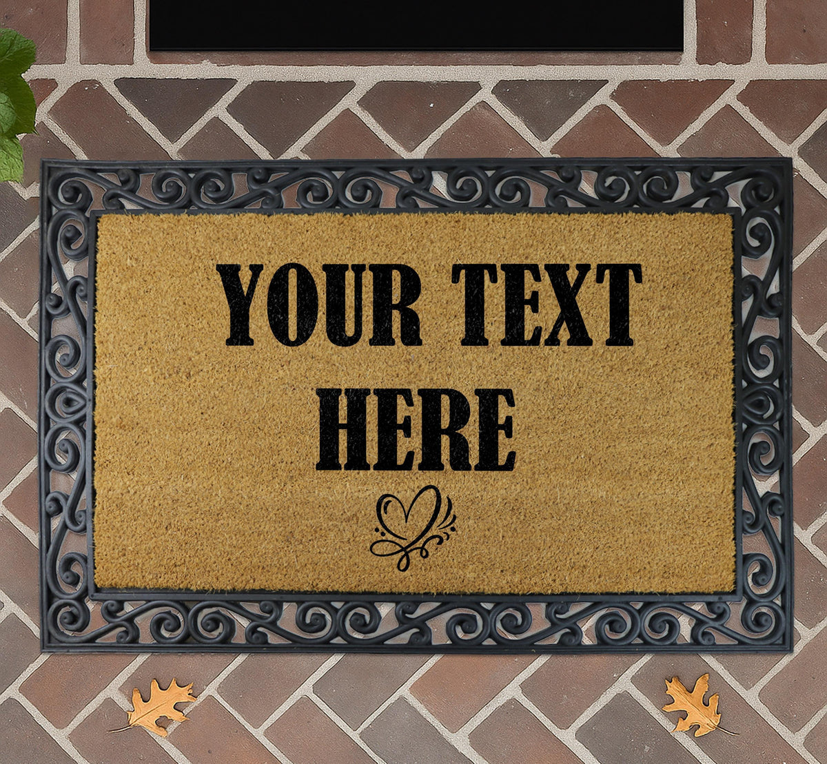 Personalized Custom Text Doormat, Unique Welcome Mat, Design Your Own Mat, Cute Wedding Gift