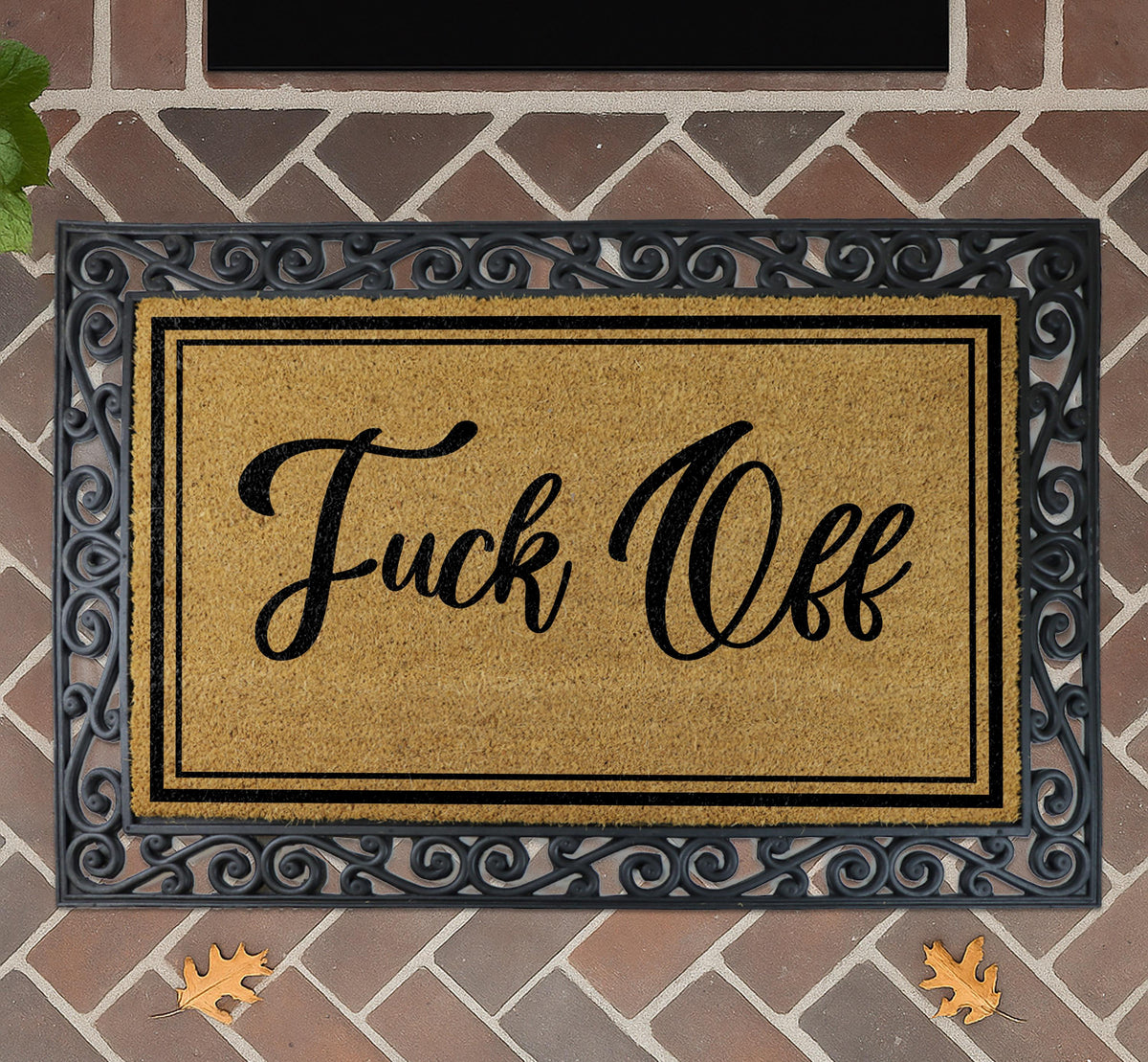 Fuck Off Doormat, Funny Rude Welcome Mat, Sarcastic Housewarming Gift
