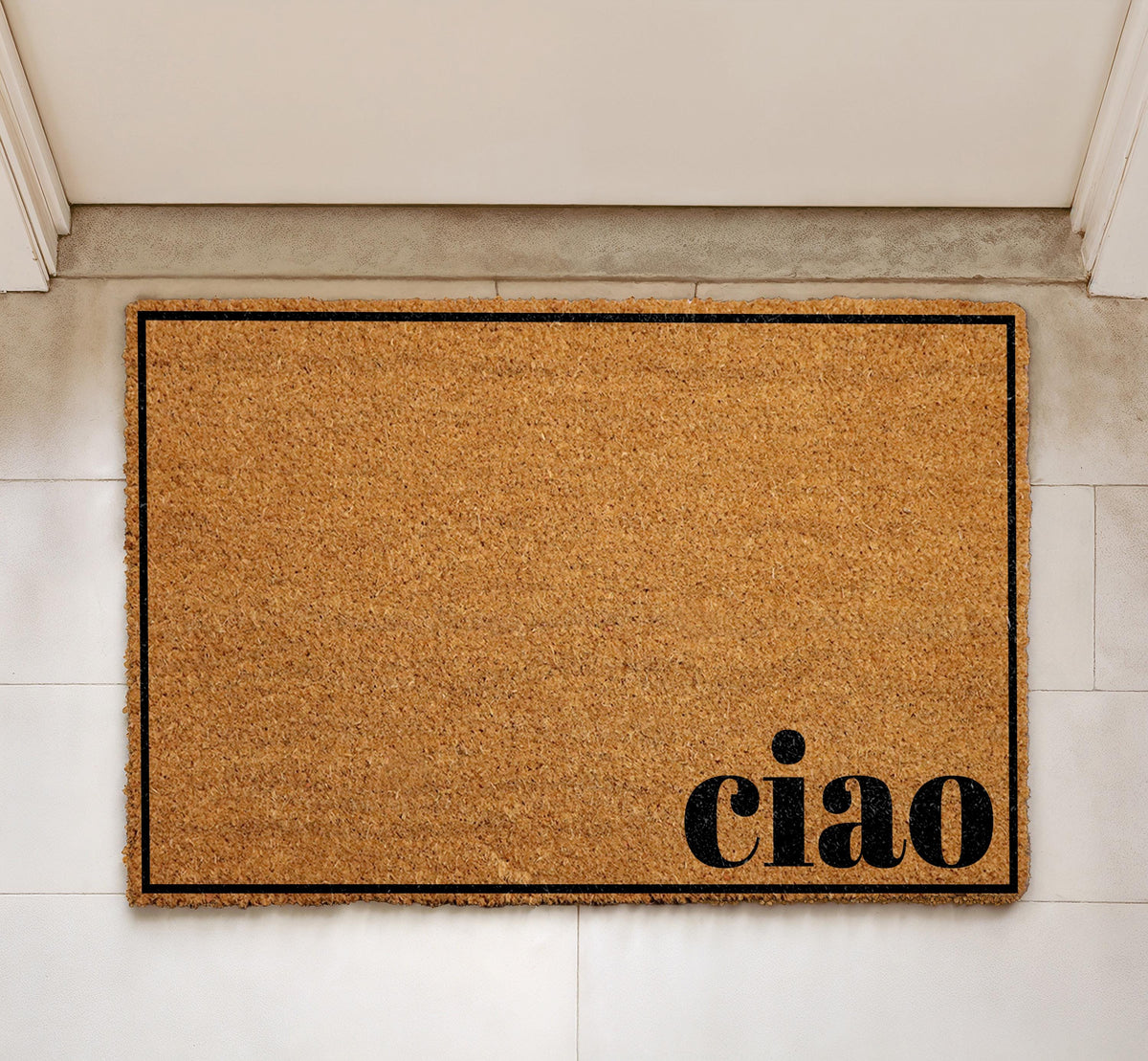 Ciao Italian Doormat, Hello Welcome Mat, New Home Gift, Front Porch Decor