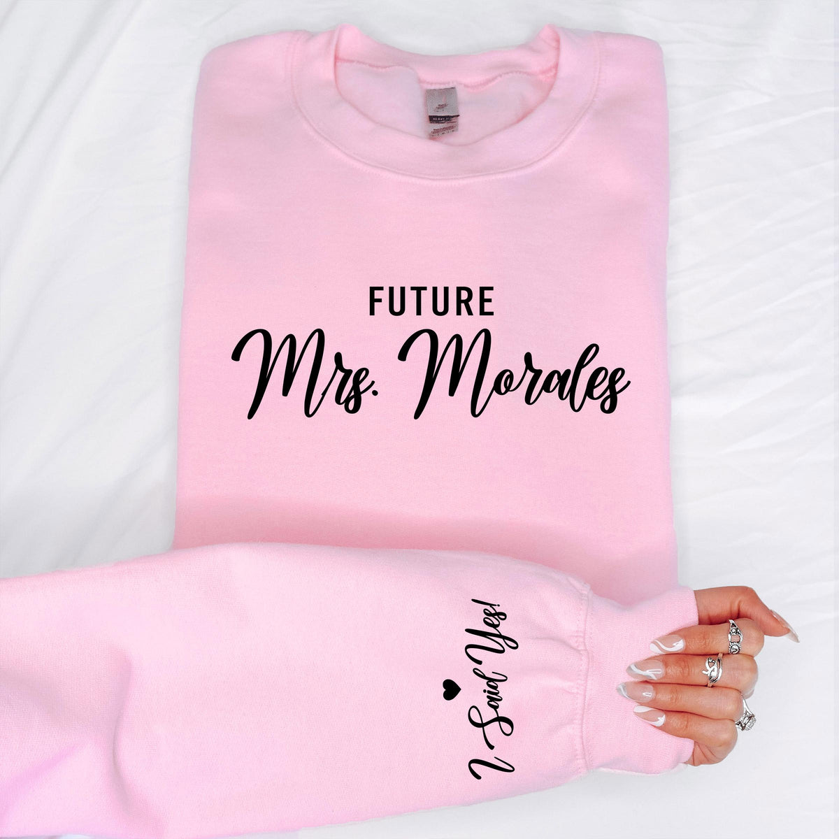 Custom Future Mrs T-shirt, I Said Yes Tee, Fiance Gift Shirt, Bachelorette Tees
