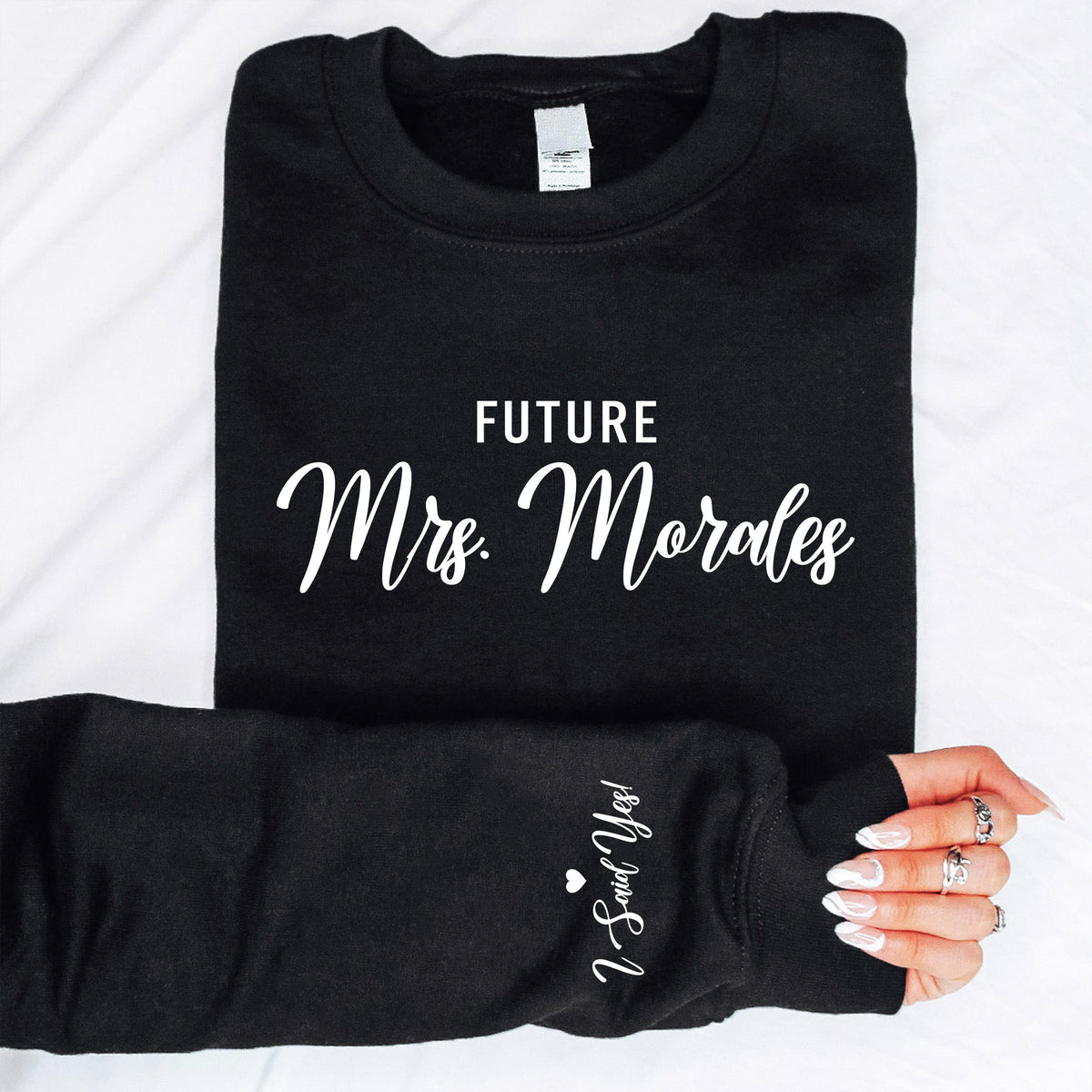 Custom Future Mrs T-shirt, I Said Yes Tee, Fiance Gift Shirt, Bachelorette Tees