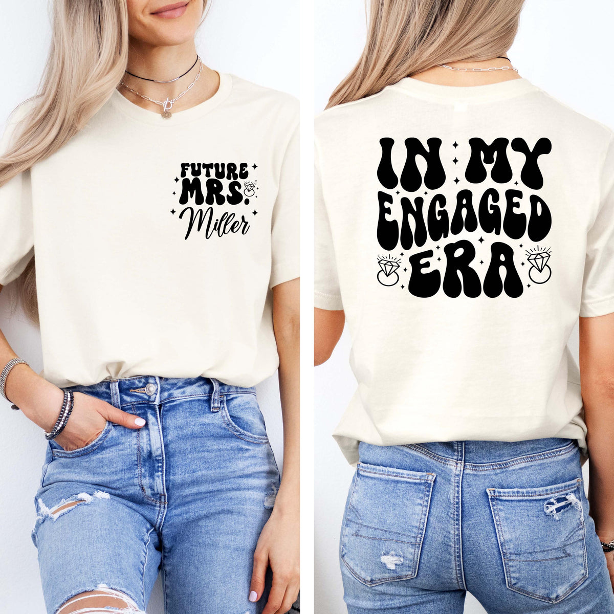 In My Engaged Era Sweatshirt, Personalized Future Mrs. Shirt, Engagement Gift Tee