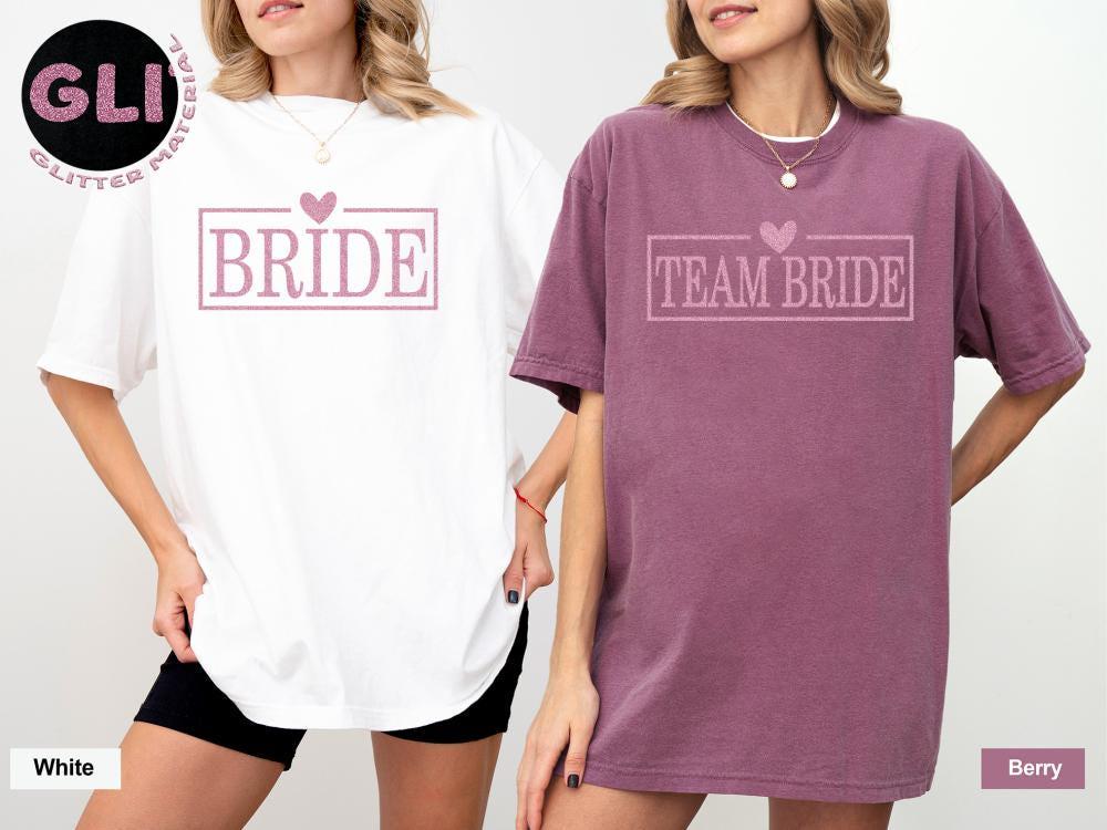 Comfort Colors® Bride Shirt, Cute Team Bride T-shirt, Bachelorette Tank Top, Wedding Party Tee, Bride Tribe Gift, Bridal Party Long Sleeve