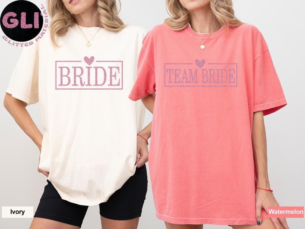 Comfort Colors® Bride Shirt, Cute Team Bride T-shirt, Bachelorette Tank Top, Wedding Party Tee, Bride Tribe Gift, Bridal Party Long Sleeve