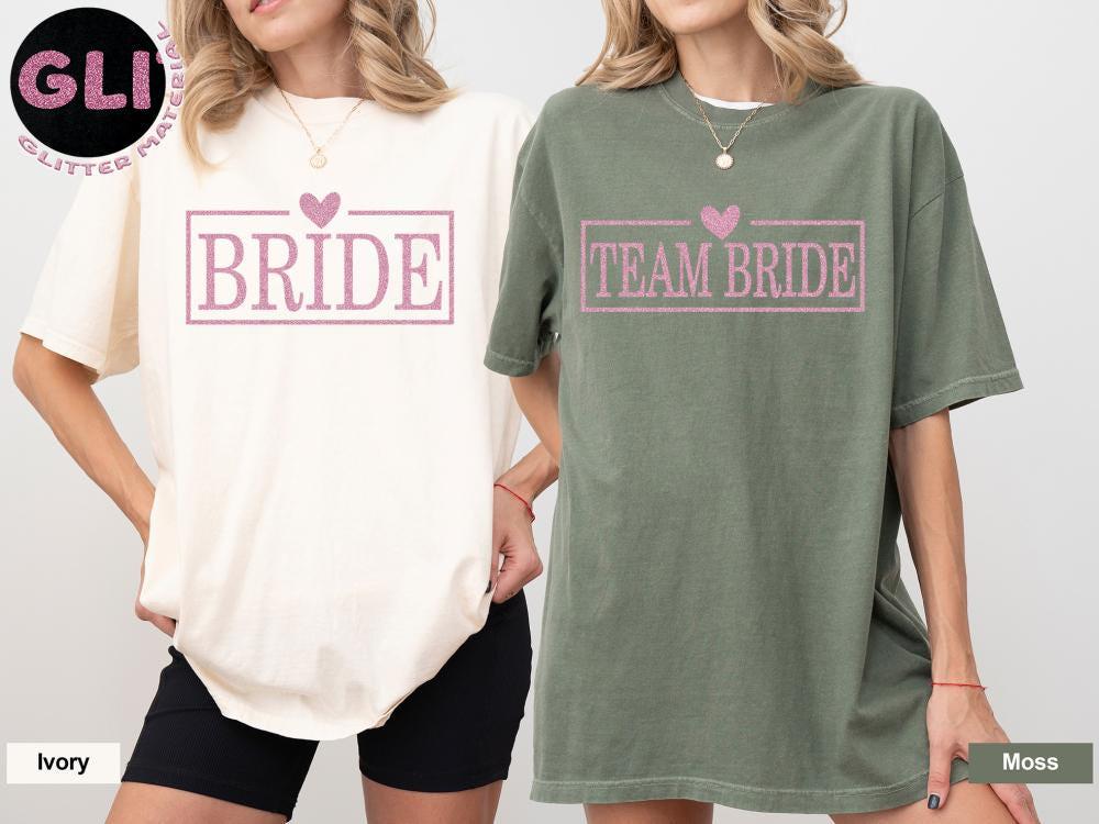 Comfort Colors® Bride Shirt, Cute Team Bride T-shirt, Bachelorette Tank Top, Wedding Party Tee, Bride Tribe Gift, Bridal Party Long Sleeve