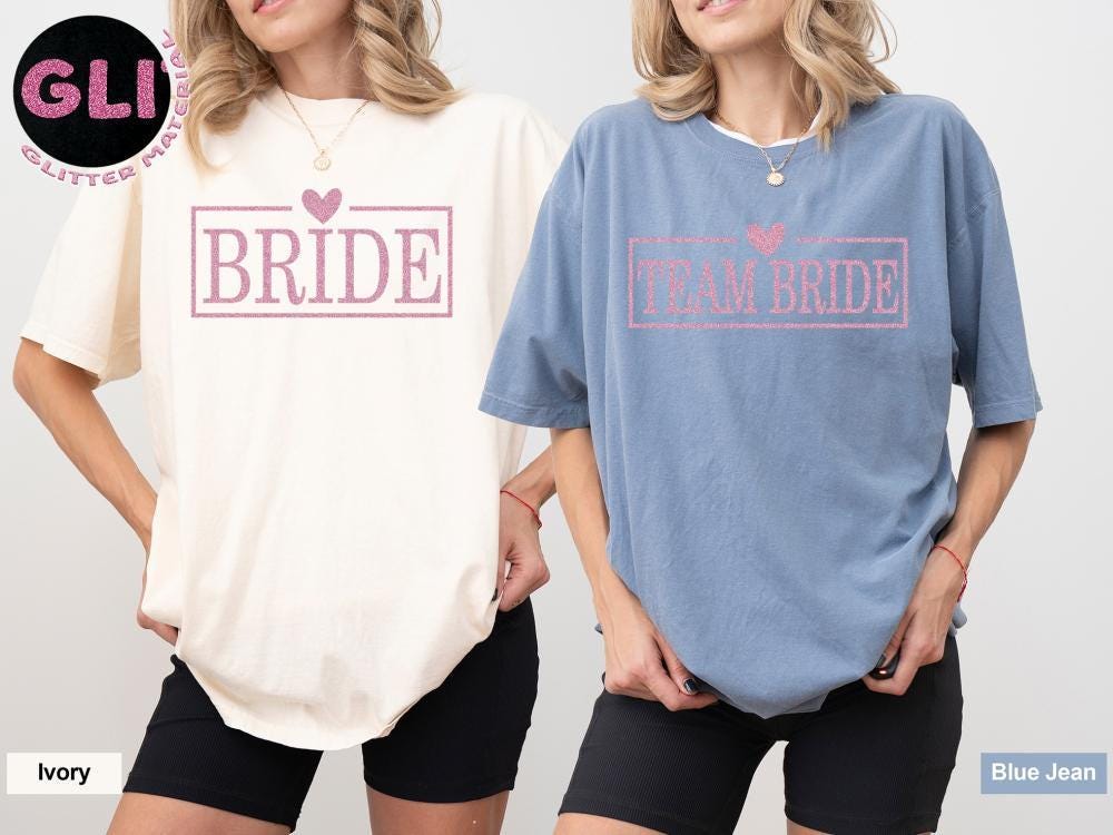 Comfort Colors® Bride Shirt, Cute Team Bride T-shirt, Bachelorette Tank Top, Wedding Party Tee, Bride Tribe Gift, Bridal Party Long Sleeve
