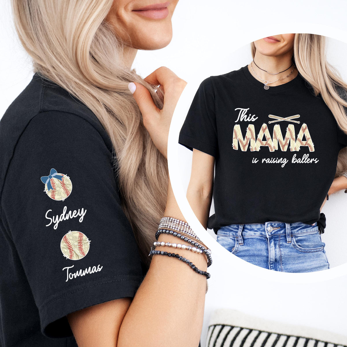 Personalized This Mama Is Raising Ballers Shirt