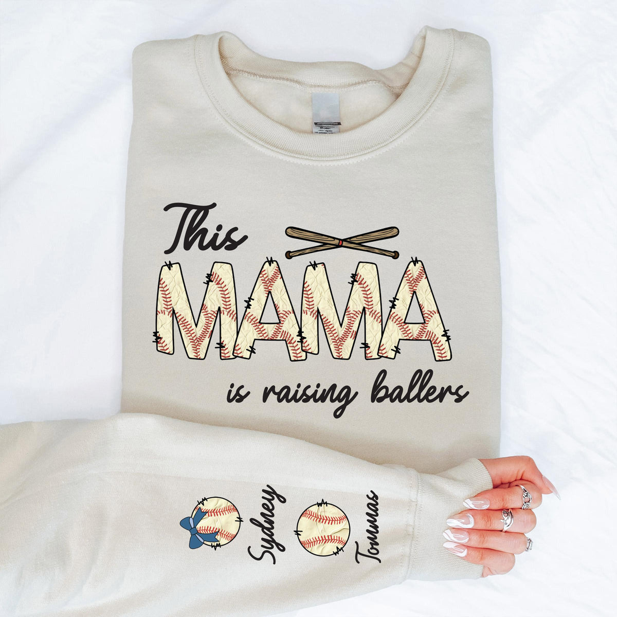 Personalized This Mama Is Raising Ballers Shirt