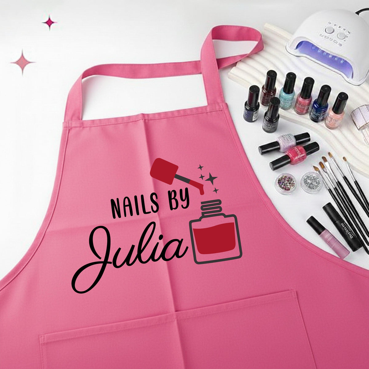 Personalized Nails by Name Apron