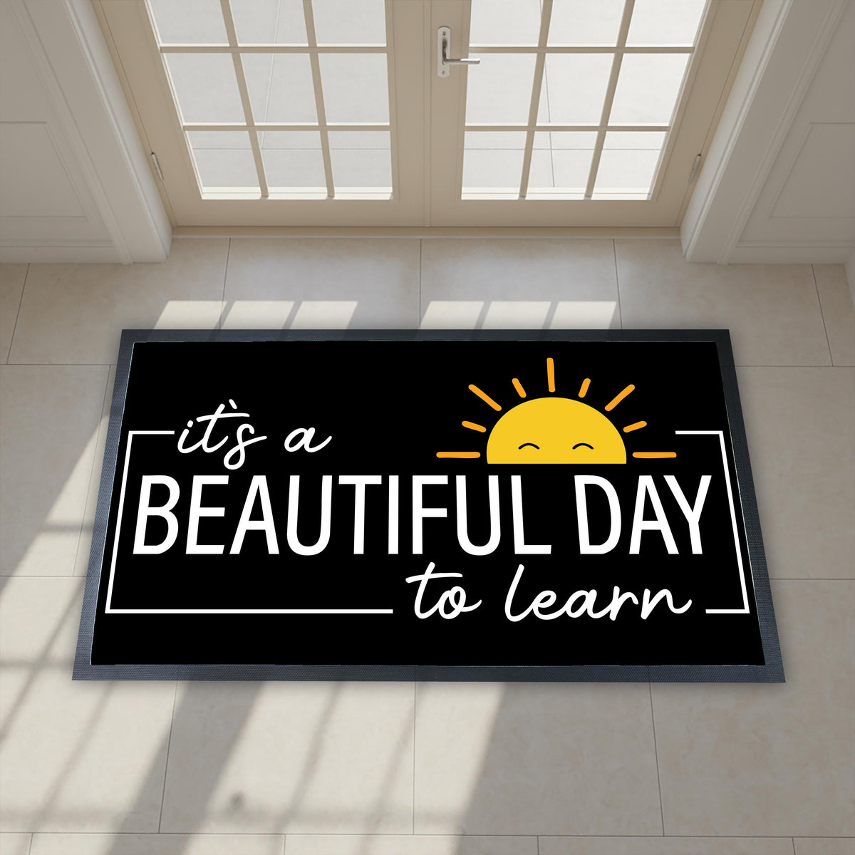 It's a Beautiful Day to Learn Doormat, Classroom Welcome Mat, Back To School Gift